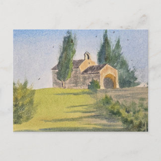 Aquarell-Landschaftsmalerei Postkarte
