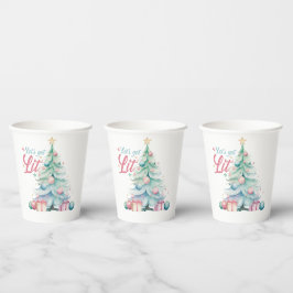 Aquarell Lasse Weihnachtsbaum erhalten Pappbecher