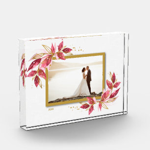 Aquarell-Laubwerk Fotoblock