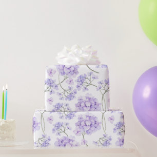 Aquarell-Lavendel-Blumen Geschenkpapier