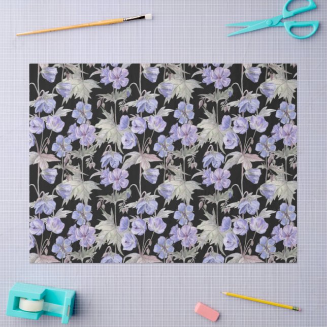 Aquarell-Lavendel-Blumen  Seidenpapier (Basteln)