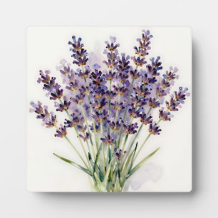 Aquarell-Lavendel-Blumenstrauß Floral Fotoplatte