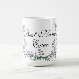 Aquarell-Lavendel-Eukalyptus beste Nana jemals Kaffeetasse
