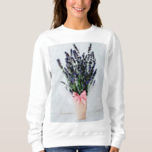 Aquarell-Lavendel-Sträußchen-Sweatshirt Sweatshirt