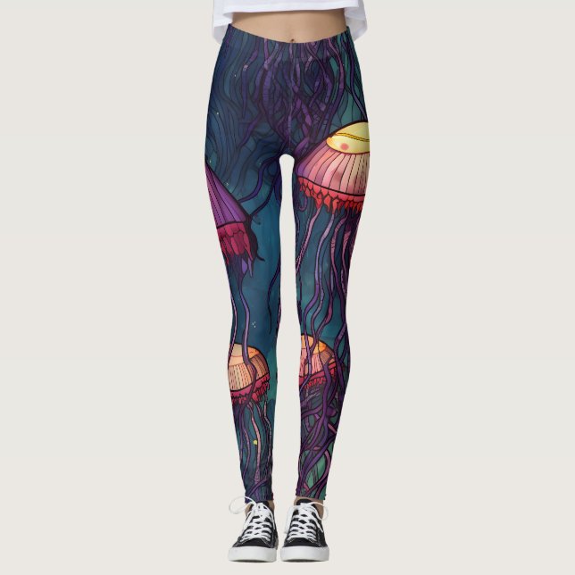 Aquarell Leggings (Vorderseite)