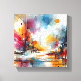 Aquarell Leinwanddruck