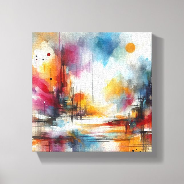 Aquarell Leinwanddruck (Vorderseite)