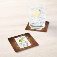 Aquarell Lemon Greenery Wood Limoncello