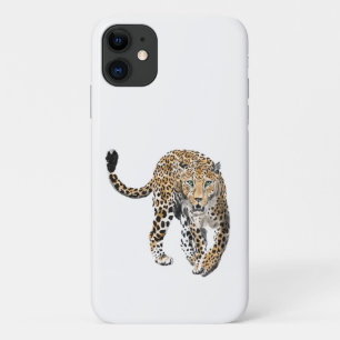Aquarell-Leopard-Dschungelkatze gemaltes Tier grün Case-Mate iPhone Hülle