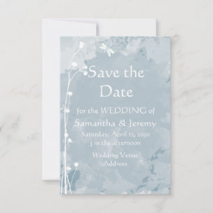 Aquarell-Libelle Blau Grün Save the Date