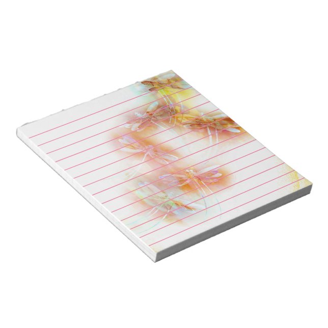 Aquarell-Libellen Notizblock (angewinkelt)