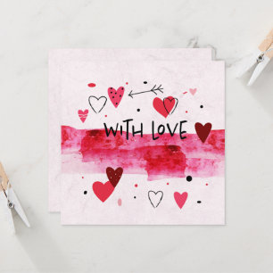 Aquarell-Liebe Einladung