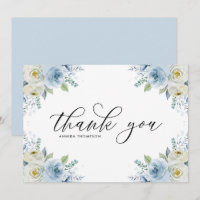 Aquarell Light Blue Flowers Bouquet Wedding