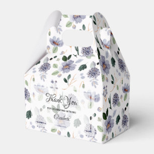 Aquarell Lila Blumen  Geschenkschachtel
