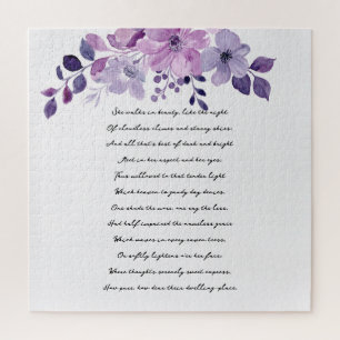 Aquarell lila Blumenstrauß