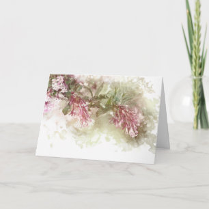 Aquarell Lila Jasmin Danke