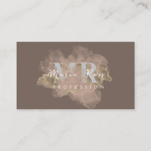 Aquarell Lila Logo Roségold Lila Rauch Visitenkarte