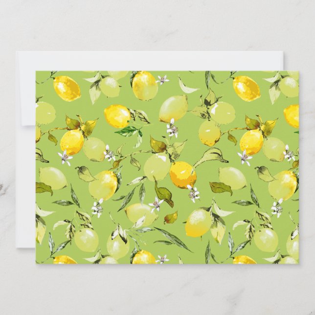 Aquarell-Limonen 22 Save The Date (Vorderseite)