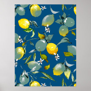 Aquarell-Limonen 29 Poster