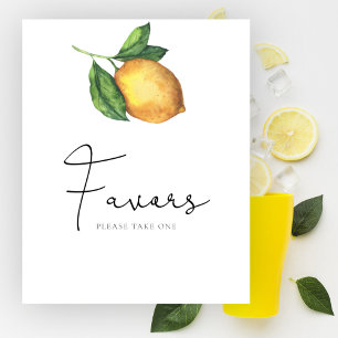 Aquarell-Limonen-Baby-Party-Geschenke Poster