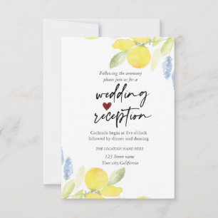 Aquarell-Limonen-Empfang Einladung