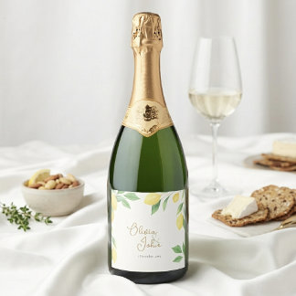 Aquarell-Limonen-Zitrus-Grün Hochzeit