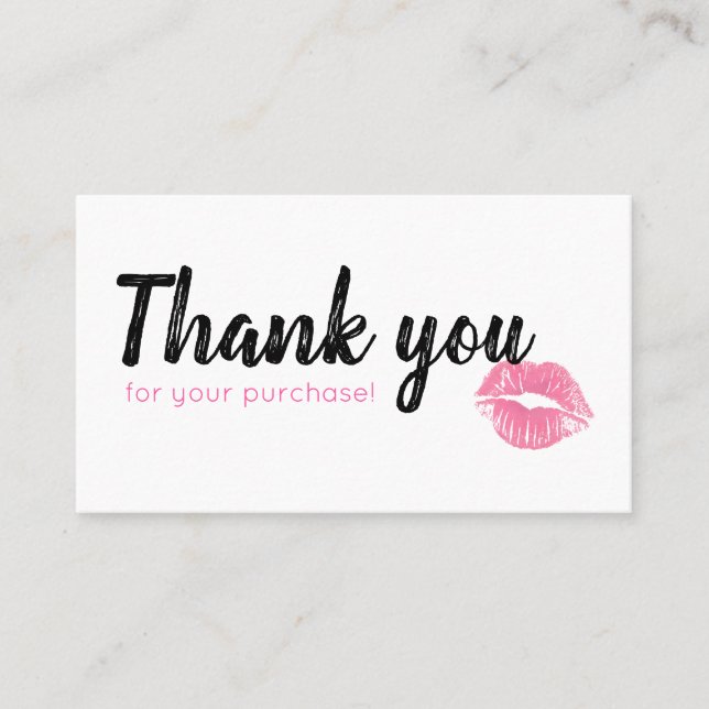 Aquarell Lippies Loyalitäts-Karte Treuekarte (Vorderseite)