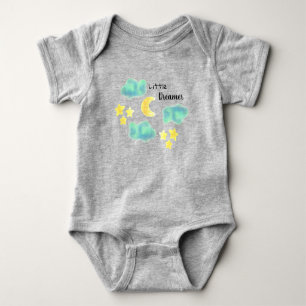 Aquarell "Little Dreamer" Monte & Stars Baby Strampler