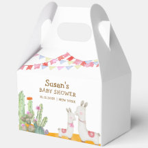 Aquarell Llama Wüste Kaktus Fiesta Baby Dusche