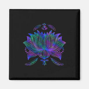 Aquarell-Lotusblume Hübsche Yoga Magnet