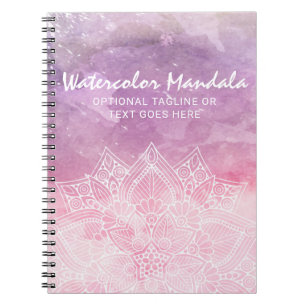 Aquarell-Mandala Ganzheitliches Heilen & Spirituel Notizblock