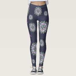 Aquarell-Mandala-Yoga-Hosen Leggings