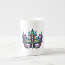Aquarell Mardi Gras Maske