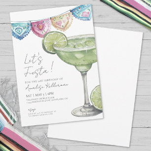 Aquarell Margarita Cinco De Mayo Geburtstagsfeier Einladung