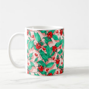 Aquarell-Marienkäfer-Tasse Kaffeetasse