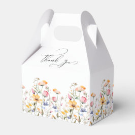 Aquarell Meadow Wildblume Vielen Dank für Ihre Hoc Geschenkschachtel