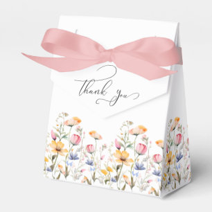 Aquarell Meadow Wildblume Vielen Dank für Ihre Hoc Geschenkschachtel