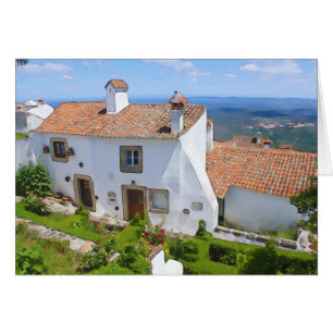 Aquarell Mediterranes Haus