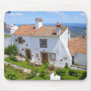 Aquarell Mediterranes Haus Mousepad