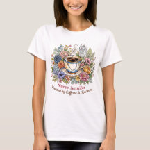 Aquarell Medizin Kaffee Floral Personalisierter Na