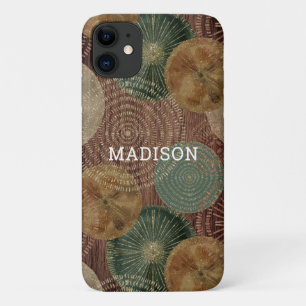 Aquarell-Meeresschnecke-Nautik-Holz-Personalisiert Case-Mate iPhone Hülle