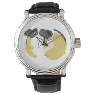 Aquarell-Meerschweinchen Armbanduhr