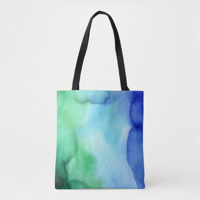 Aquarell-Mehrfarbenmeer schattiert (3) alle Wahlen Tasche (Vorderseite)