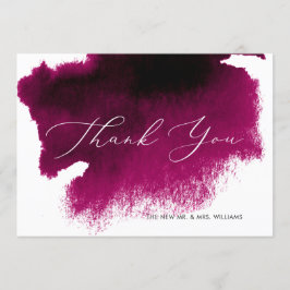 Aquarell Merlot, Red Wine Luxus Vielen Dank Einladung