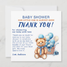 Aquarell minimalist Baby Shower Junge
