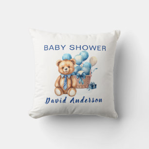 Aquarell minimalist Baby Shower Junge Kissen
