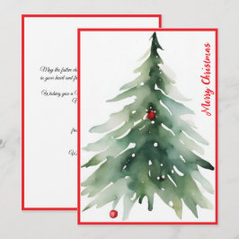 Aquarell Minimalistisch Red Corporate Weihnachten