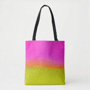 Aquarell-Mischung - Rosa und Grün Tasche