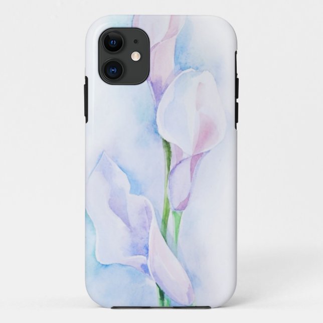 Aquarell mit 3 Callas Case-Mate iPhone Hülle (Rückseite)