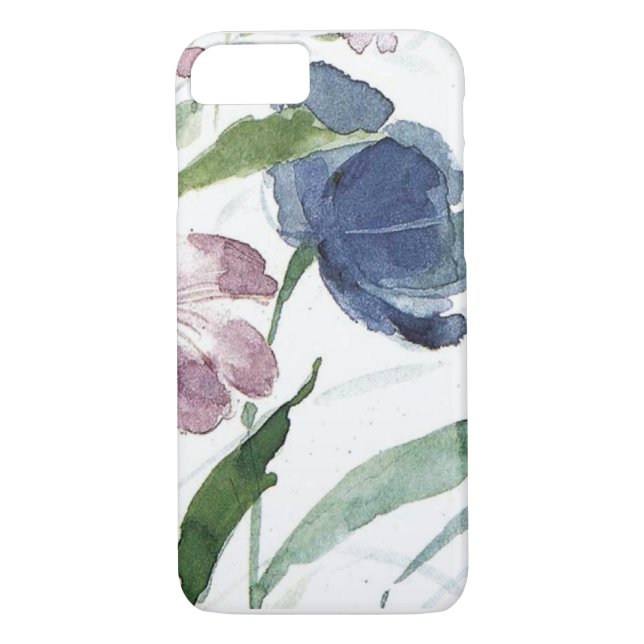 Aquarell mit Blumen Case-Mate iPhone Hülle (Rückseite)